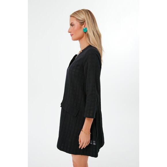 POMANDER PLACE Black Mini Carolina Caftan Size L NWT Retail $78 Tuckernuck - Picture 6 of 8